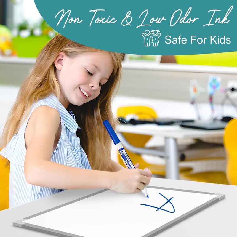 EXTRIC Dry Erase Markers, Whiteboard Markers Fine Tip and Chisel Tip, 8 White Board Marker Dry Erase, Mixed Tip 4 Thick and Thin White Board Marker for School Supplies, Teachers and Students - Image 4